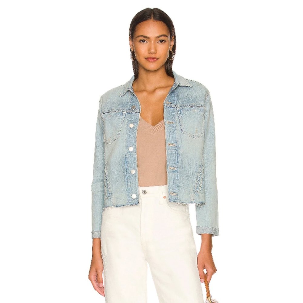 L'AGENCE Janelle Slim Jean Jacket Indio XS #0179